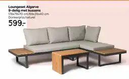 Xenos Loungeset Algarve 9-delig met kussens aanbieding