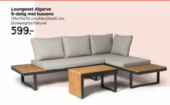 Xenos Loungeset Algarve 9-delig met kussens aanbieding