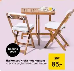 Xenos Balkonset Kreta met kussens aanbieding