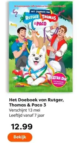 The Read Shop Het Doeboek van Rutger, Thomas & Paco 3 aanbieding