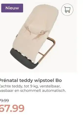 Prenatal Prénatal teddy wipstoel Bo aanbieding