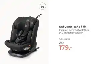 Prenatal Babyauto cario i-fix aanbieding