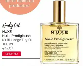 Pour Vous Body OilNUXE Huile Prodigieuse Multi Usage Dry Oil 100 ml aanbieding
