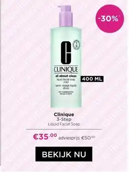 ICI Paris XL Clinique 3-Step Liquid Facial aanbieding