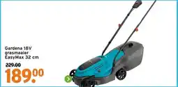 GAMMA Gardena 18V grasmaaier EasyMax 32 cm aanbieding