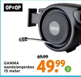 GAMMA GAMMA wandslangenbox 15 meter aanbieding