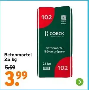 GAMMA Betonmortel 25 kg aanbieding