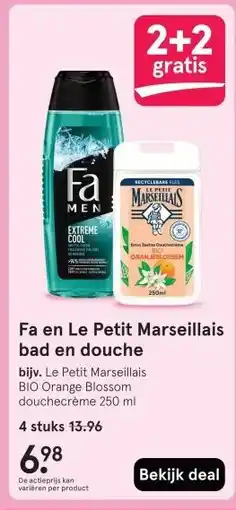 Etos Fa en Le Petit Marseillais bad en douche aanbieding