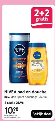 Etos NIVEA bad en douche aanbieding