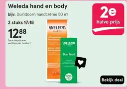 Etos Weleda hand en body aanbieding