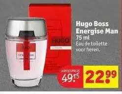 Kruidvat Hugo Boss Energise Man 75 Ml Eau De Toilette Voor Heren aanbieding