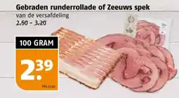 Poiesz Gebraden runderrollade of Zeeuws spek aanbieding