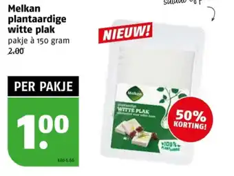 Poiesz Melkan plantaardige witte plak aanbieding