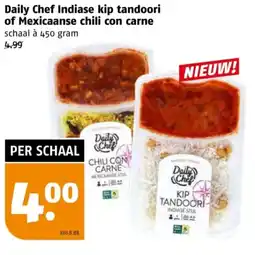Poiesz Daily Chef Indiase kip tandoori of Mexicaanse chili con carne aanbieding