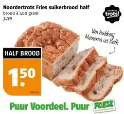 Poiesz Noordertrots Fries suikerbrood half aanbieding