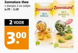 Poiesz Zonnatura thee aanbieding