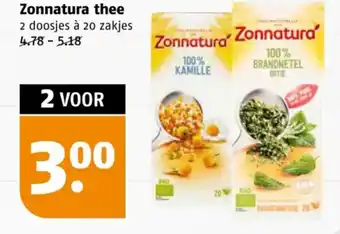 Poiesz Zonnatura thee aanbieding