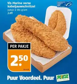 Poiesz Vis Marine verse kabeljauwschnitzel aanbieding