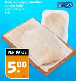 Poiesz Pure Fish verse scholfilet zonder huid aanbieding