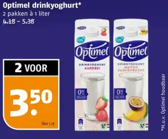Poiesz Optimel drinkyoghurt aanbieding