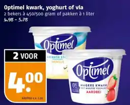 Poiesz Optimel kwark, yoghurt of vla aanbieding