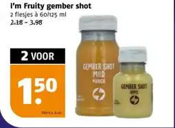 Poiesz I'm Fruity gember shot aanbieding