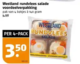 Poiesz Westland rundvlees salade voordeelverpakking aanbieding