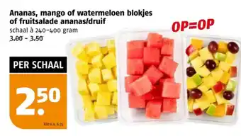 Poiesz Ananas, mango of watermeloen blokjes aanbieding