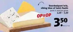 Poiesz Voordeelpunt brie, viking blue of Saint Paulin aanbieding