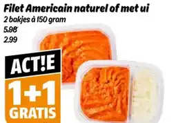 Poiesz Filet Americain naturel of met ui aanbieding