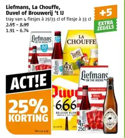 Poiesz Liefmans, La Chouffe, Duvel of Brouwerij 't IJ aanbieding