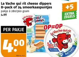 Poiesz La Vache qui rit cheese dippers 8 pack of 24 smeerkaaspuntjes aanbieding