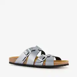 Scapino Hush Puppies dames bio slippers zilvergrijs aanbieding