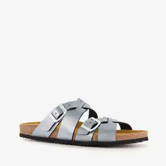 Scapino Hush Puppies dames bio slippers zilvergrijs aanbieding