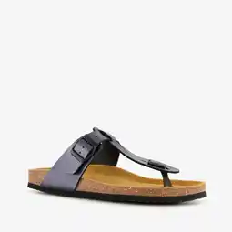 Scapino Hush Puppies dames bio teenslippers zwart aanbieding