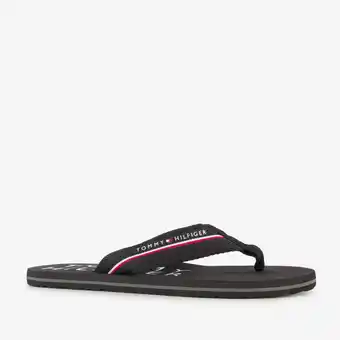 Scapino Tommy Hilfiger heren teenslippers zwart aanbieding