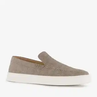 Scapino Van Beers heren instappers taupe aanbieding