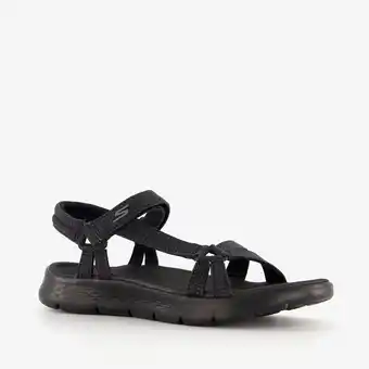 Scapino Skechers Go Walk Flex Sublime dames sandalen zwart aanbieding