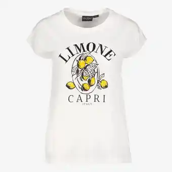 Scapino TwoDay dames T-shirt citroen wit aanbieding
