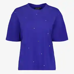 Scapino TwoDay oversized dames T-shirt met strass blauw aanbieding