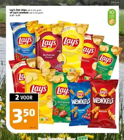 Poiesz Lay's flat chips of Lay's wokkels aanbieding