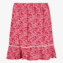 Scapino TwoDay dames rok met print en glitters rood aanbieding