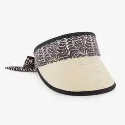 Scapino Dames zonneklep beige zwart aanbieding