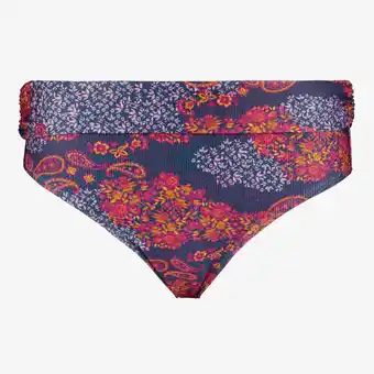 Scapino Osaga dames bikinibroekje met overslag print blauw aanbieding