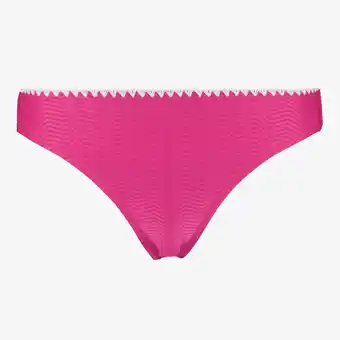 Scapino Osaga dames bikinibroekje met structuur roze wit aanbieding