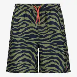 Scapino Osaga heren zwemshort zebraprint groen zwart aanbieding