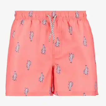 Scapino Osaga heren zwemshort met cactussen roze aanbieding