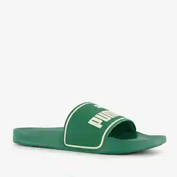 Scapino Puma Leadcat 2.0 heren badslippers groen aanbieding
