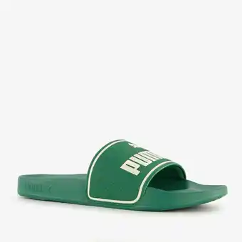 Scapino Puma Leadcat 2.0 heren badslippers groen aanbieding