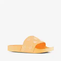 Scapino Kinder badslippers met zonnetjes geel aanbieding